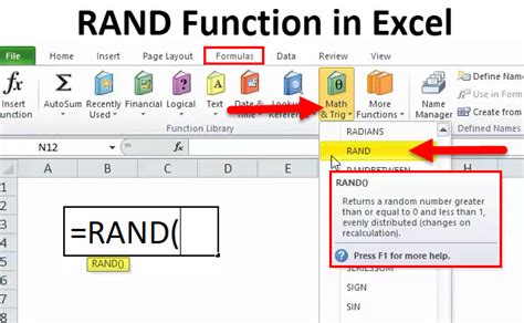 what is rand in excel|How to Use Excel RAND Function (Examples + Video).